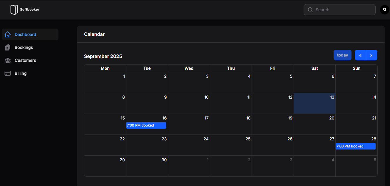 Calendar Screenshot